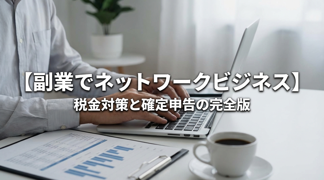 【副業でネットワークビジネス】税金対策と確定申告の完全版