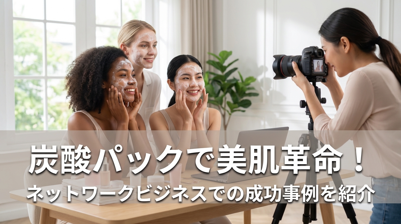 炭酸パックで美肌革命！ネットワークビジネスでの成功事例を紹介