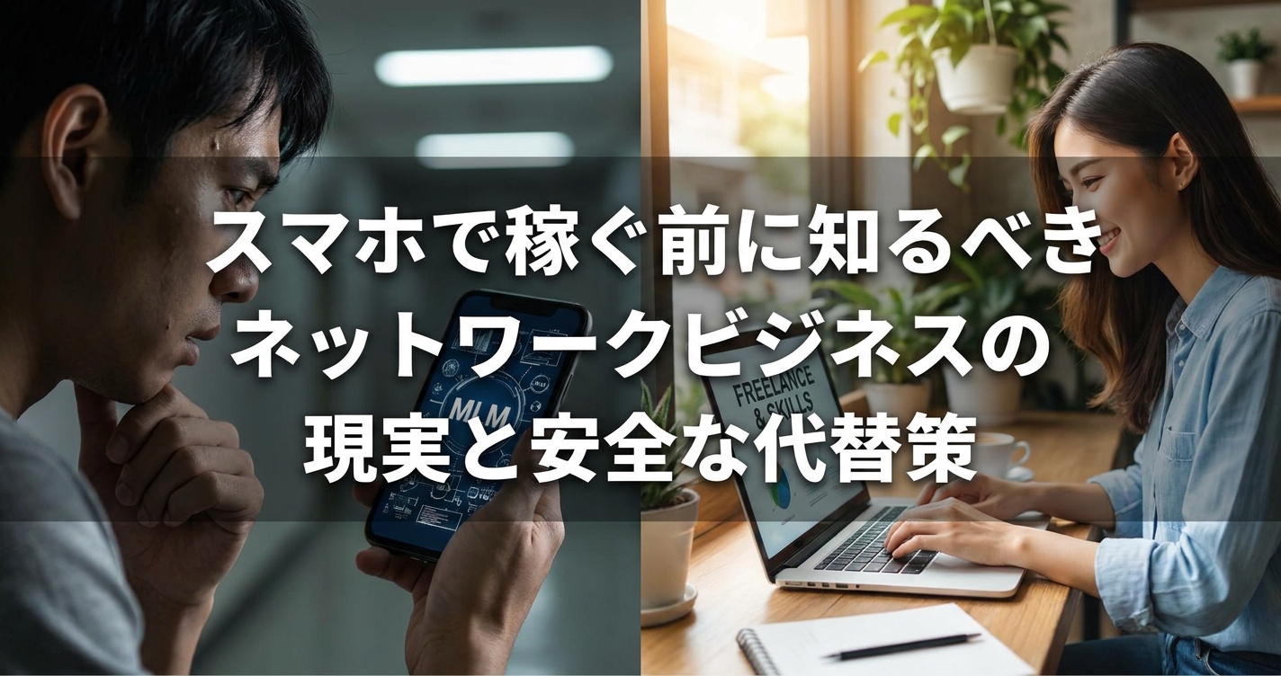 スマホで稼ぐ前に知るべきネットワークビジネスの現実と安全な代替策